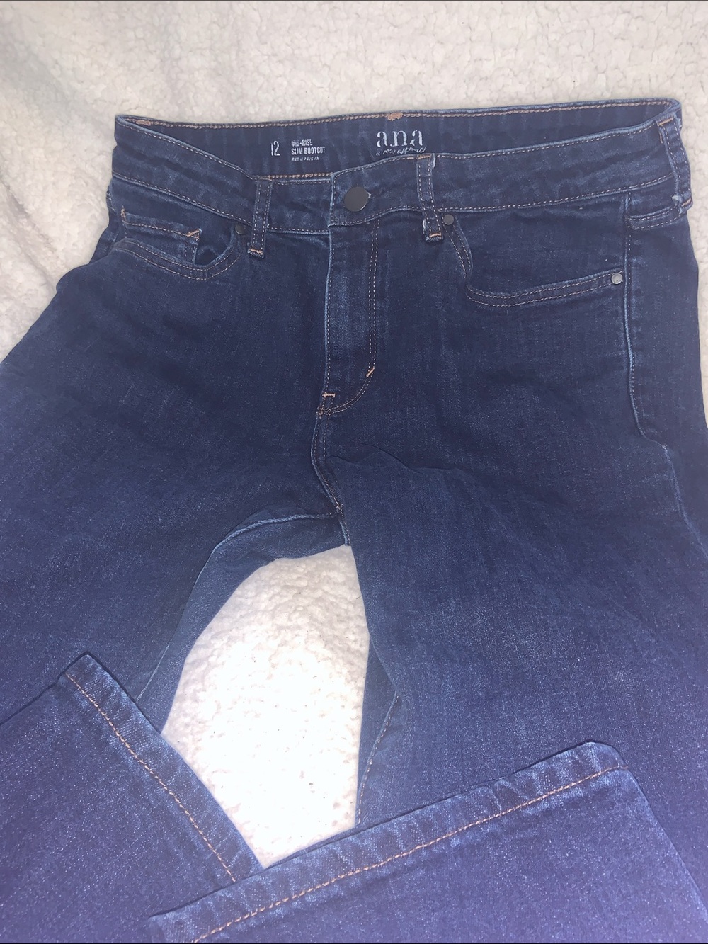 a.n.a Ladies  Dark Blue Slim Straight Jeans